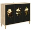 vidaXL Sideboard BREMEN Sonoma 102 x 33 x 75 cm Holzwerkstoff