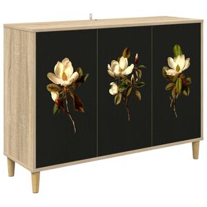 vidaXL Sideboard BREMEN Sonoma 102 x 33 x 75 cm Holzwerkstoff