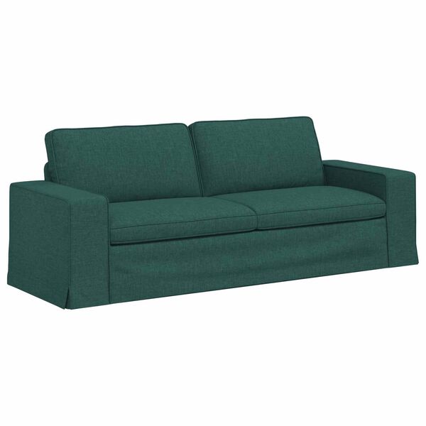 vidaXL Sofa Dunkelgr&uuml;n Gesamtabmessungen: 222 x 80 x 82 cm (B x T x H)