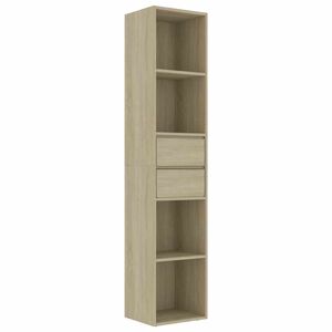 vidaXL B&uuml;cherregal Sonoma-Eiche 36x30x171 cm Holzwerkstoff