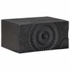 vidaXL Handgefertigter Nachttisch Schwarz 40 x 30 x 20 cm