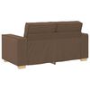 vidaXL 2-Sitzer Sofa Braun 120 cm Stoff