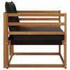 vidaXL Outdoor-Sofagarnitur Massives Akazienholz und Textilene Natur