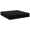 vidaXL Schweberegale 4 Stk. Hochglanz-Schwarz 23x23,5x3,8 cm MDF