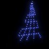 vidaXL LED Weihnachtsbaum mit Erdspießen Blau 180 cm Metall