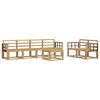 vidaXL Outdoor-Sofagarnitur 7 pcs Wei&szlig; 59 x 59 x 37 cm