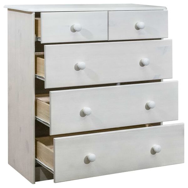 vidaXL Kommode 75x35x80,5 cm Massivholz Kiefer