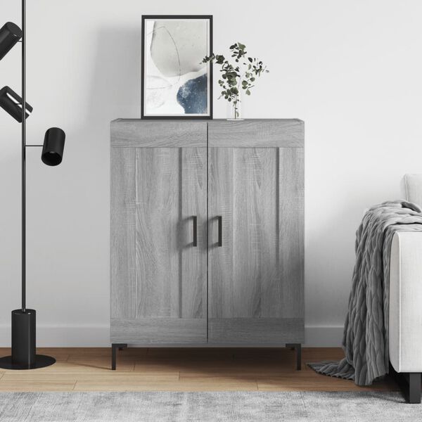 vidaXL Sideboard Grau Sonoma 69,5x34x90 cm Holzwerkstoff