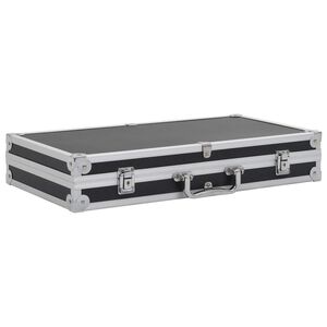 vidaXL Waffenkoffer Aluminium ABS Schwarz