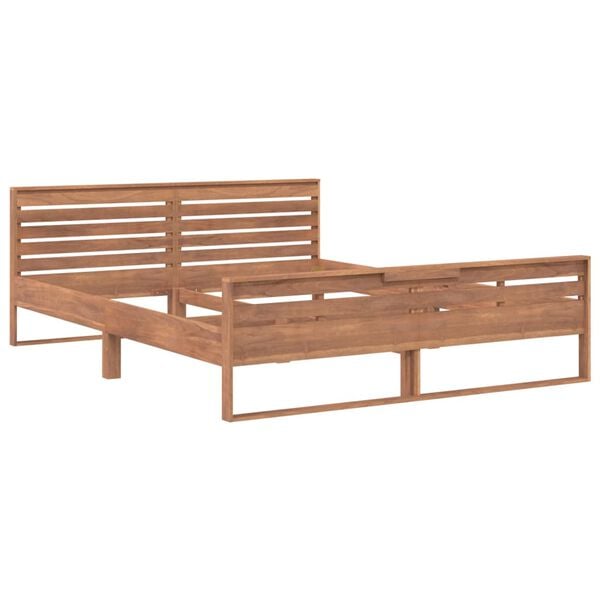 vidaXL Massivholzbett Teak 160x200 cm