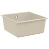 vidaXL Waschbecken Beige 430 x 460 mm 80% Quarz und 20% Harz