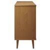 vidaXL Sideboard MOLDE Braun 113x40x80 cm Massivholz Kiefer