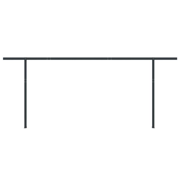 vidaXL St&uuml;tzen f&uuml;r Markisen Anthrazit 600x245 cm Eisen