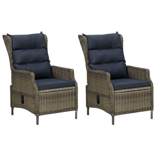 vidaXL 7-tlg. Garten-Essgruppe Braun