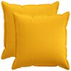 vidaXL Kissen 2 stk. HOUTEN Helles Gelb 80 x 80 cm Kunstleinen