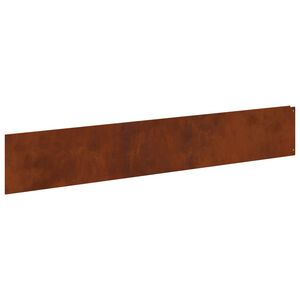 vidaXL Rasenkante 30 stk. 100 x 18 cm Stahl Rostoptik