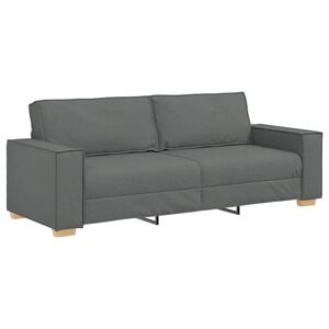 vidaXL 3-Sitzer-Sofa Dunkelgrau 180 cm Stoff