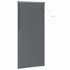 vidaXL Fensterjalousie mit Vorhängen Dunkelgrau Aluminium