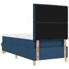 vidaXL Boxspringbett mit Matratze mit Kopfteil Blau 80 x 200 cm Stoff