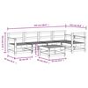 vidaXL 6-tlg. Garten-Lounge-Set Impr&auml;gniertes Kiefernholz