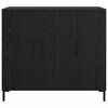 vidaXL Sideboard Schwarz Eichen-Optik 90 x 34 x 80 cm Holzwerkstoff