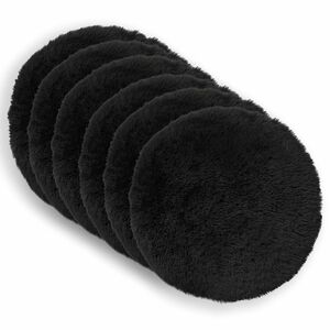 vidaXL Kissen mit Kissen HEERLEN 2 Stk. Schwarz PV Fleece