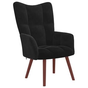 vidaXL Relaxsessel Schwarz Samt