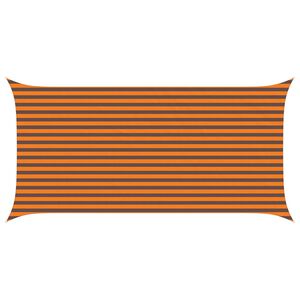 vidaXL Sonnensegel Orange und Braun 5 x 2,5 m 100 % Polyester Oxford