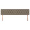 vidaXL Kopfteile Taupe 200x7x78/88 cm Stoff