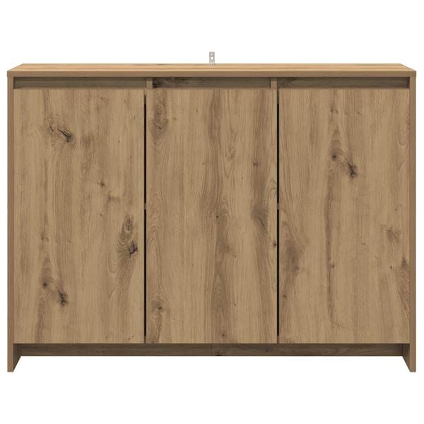 vidaXL Sideboard Artisan-Eiche 102x33x75 cm Holzwerkstoff