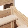 vidaXL Massivholzbett ohne Matratze 140x190 cm Kiefernholz