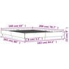 vidaXL Bettgestell mit LED Betongrau 160x200 cm