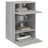 vidaXL TV-Wandschrank mit LED-Leuchten Grau Sonoma 40x30x60,5 cm
