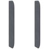 vidaXL Kopfteil Ohr Grau 80 x 16 x 4 cm Samt
