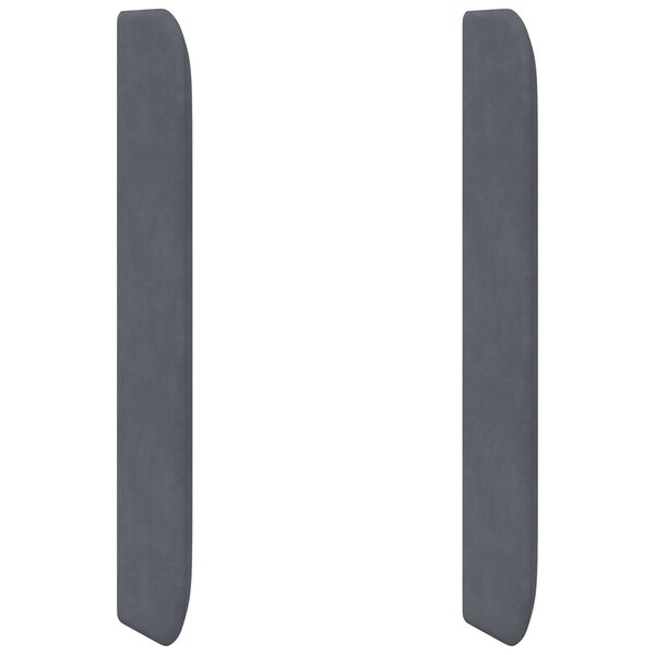 vidaXL Kopfteil Ohr Grau 80 x 16 x 4 cm Samt