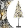 vidaXL Weihnachtsbaum mit 300 LEDs Wei&szlig; 210 cm PE und Stahl