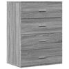 vidaXL Sideboards 2 Stk. Grau Sonoma 60x39x80 cm Holzwerkstoff