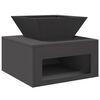 vidaXL Feuerstelle Schwarz 50 x 50 x 40 cm Stahl