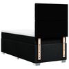 vidaXL Boxspringbett mit Matratze Schwarz 80x200 cm Stoff