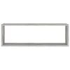 vidaXL Würfelregale 4 Stk. Betongrau 80x15x26,5 cm Holzwerkstoff