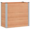 vidaXL Hochbeet Braun 100 x 50 x 91 cm alu.