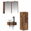 vidaXL Badezimmerschrank-Set 4 pcs Altholz 43 x 16 x 62,5 cm