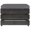vidaXL 3-tlg. Garten-Lounge-Set mit Kissen Grau Impr&auml;gniertes Holz