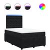 vidaXL Boxspringbett mit Matratze Schwarz 120x190 cm Samt