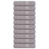 vidaXL Duscht&uuml;cher FROGN 10 Stk. Grau 70x140 cm 360 g/m&sup2;