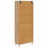 vidaXL Highboard Artisan-Eiche 69,5 x 34 x 180 cm Holzwerkstoff