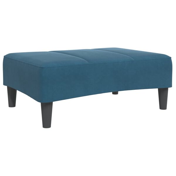 vidaXL Fu&szlig;hocker Blau 77x55x31 cm Samt