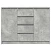 vidaXL Sideboard mit Schubladen Betongrau 100,5x35x76 cm Holzwerkstoff