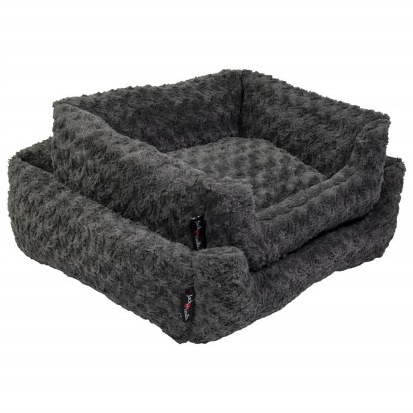 Jack and Vanilla Haustiersofa Softy XS 50x43x17 cm Rosette Grau