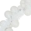 vidaXL Weihnachtskugelgirlande Wei&szlig; 186 cm Polystyrol